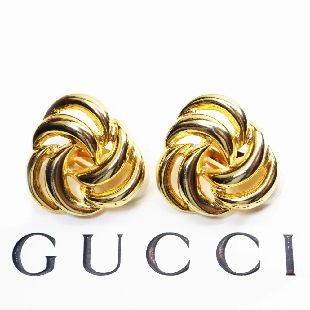 ⚜️Vintage PAOLO Gucci Celtic Swirl Clip On Earrings